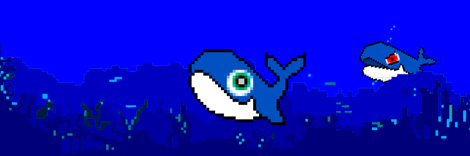 Whale Pixel Art banner